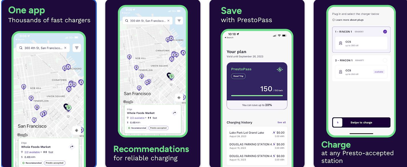 Presto — an EV charging platform across every major CPO